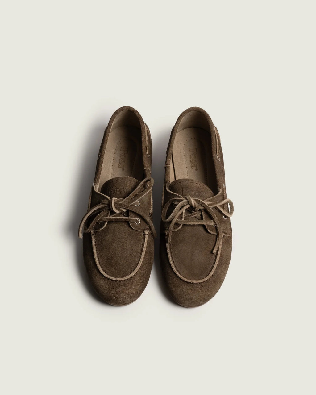 POSA Boat Loafer Brushed Suede - dunkelbraun