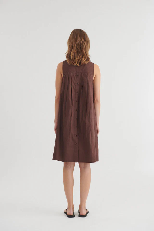 BASIC APPAREL Ida Kleid chicory coffee
