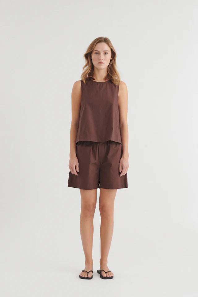 BASIC APPAREL Ida Top chicory coffee