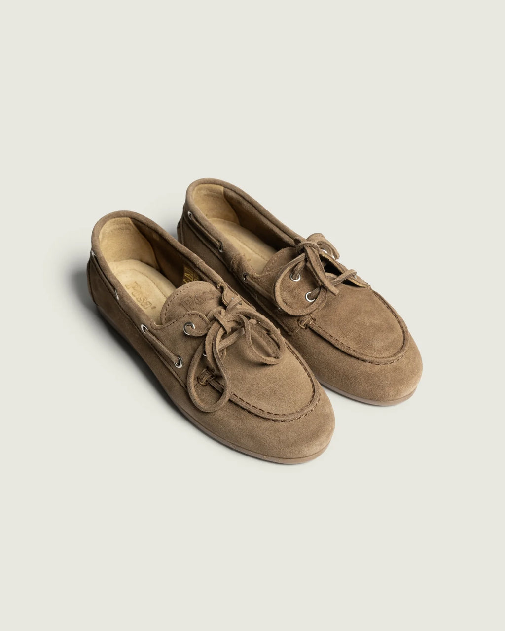 POSA Boat Loafer Brushed - Suede light chocolate