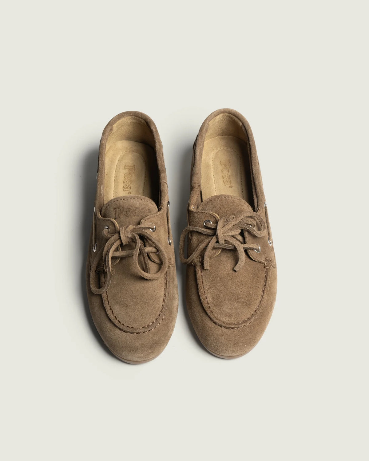 POSA Boat Loafer Brushed - Suede light chocolate