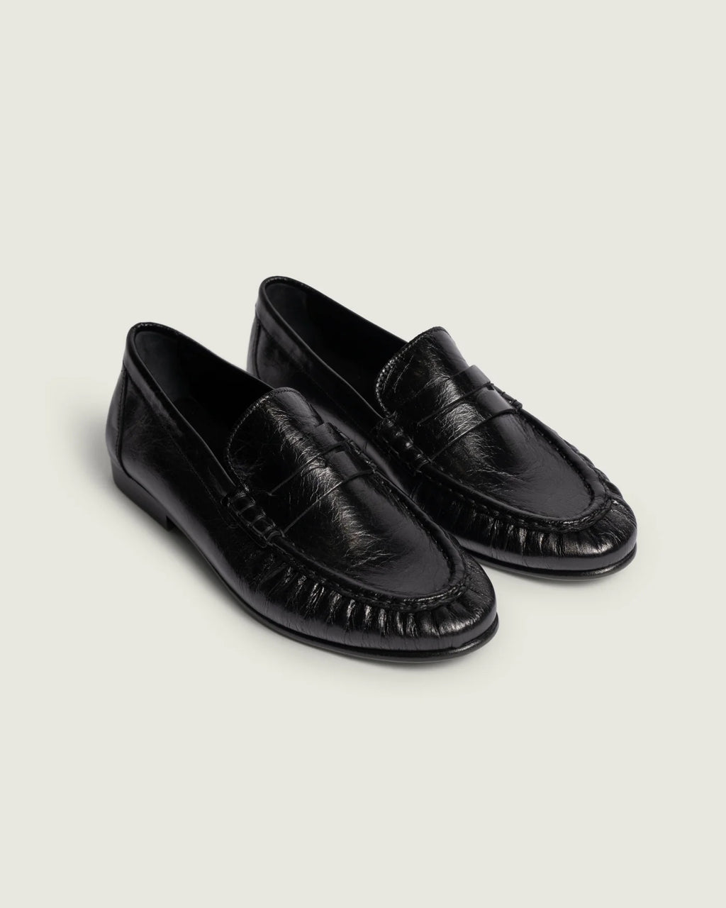 POSA Penny Loafer Wrinkle - schwarz