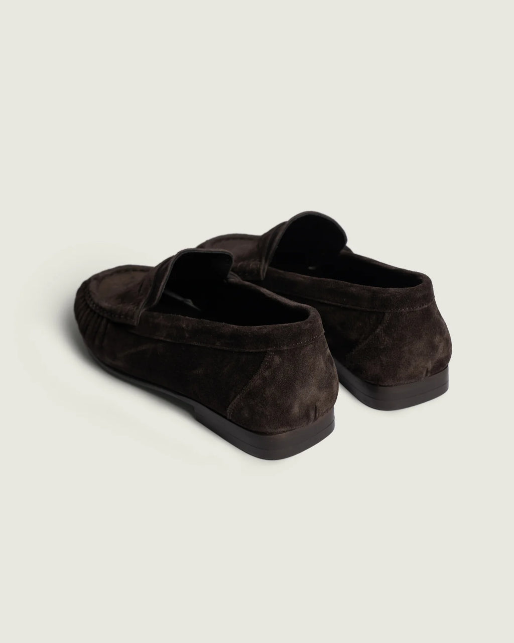 POSA Penny Loafer Wrinkle Suede - dunkelbraun